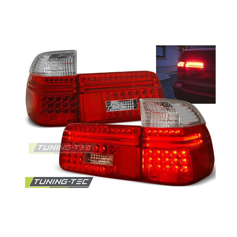 Fanali Posteriori LED Rosso/bianco per BMW E39 1997-08/2000 (Cod. TT-LDBM55)