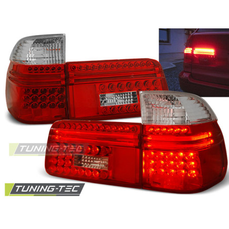Fanali Posteriori LED Rosso/bianco per BMW E39 1997-08/2000 (Cod. TT-LDBM55)