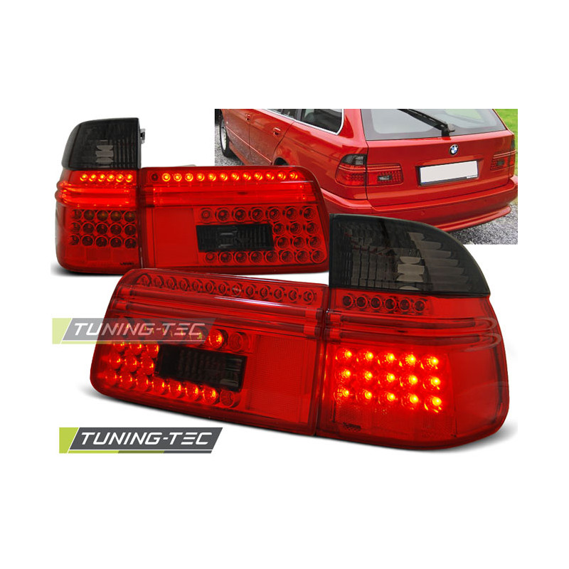 Fanali Posteriori LED Rosso Fumé per BMW E39 1997-08/2000 (Cod. TT-LDBM56)
