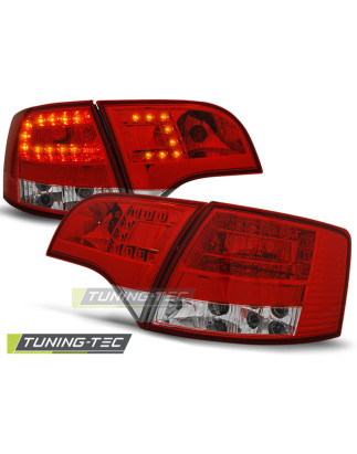 Fanali Posteriori LED Rosso/bianco per Audi A4 B7 Avant 11/2004-03/2008 (Cod. TT-LDAU37)
