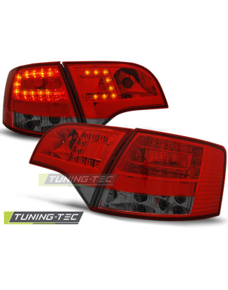 Fanali Posteriori LED Rosso Fumé per Audi A4 B7 Avant 11/2004-03/2008 (Cod. TT-LDAU38)