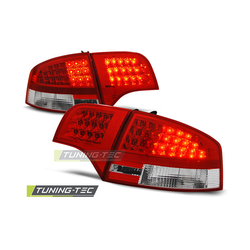 Fanali Posteriori LED Rosso/bianco per Audi A4 B7 11/2004-11/2007 (Cod. TT-LDAU53)