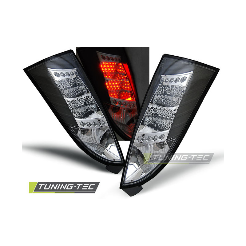 Fanali Posteriori LED LED Nero per Ford Focus Mk1 10/1998-10/2004 (Cod. TT-LDFO05)