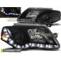 Fari Anteriori Luci Diurne Nero per Volkswagen Passat B6 3C 03/2005-2010 (Cod. TT-LPVWC2)