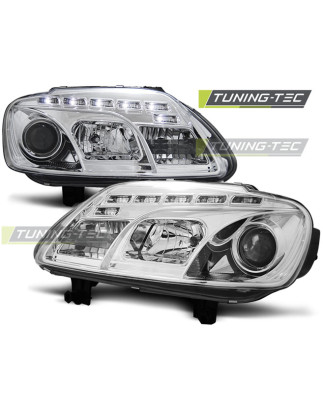 Fari Anteriori Luci Diurne Cromato per Volkswagen Touran /caddy 02/2003-10/2006 (Cod. TT-LPVWC3)