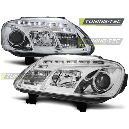 Fari Anteriori Luci Diurne Cromato per Volkswagen Touran /caddy 02/2003-10/2006 (Cod. TT-LPVWC3)