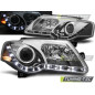 Fari Anteriori Luci Diurne Cromato per Volkswagen Passat B6 3C 03/2005-2010 (Cod. TT-LPVWC1)
