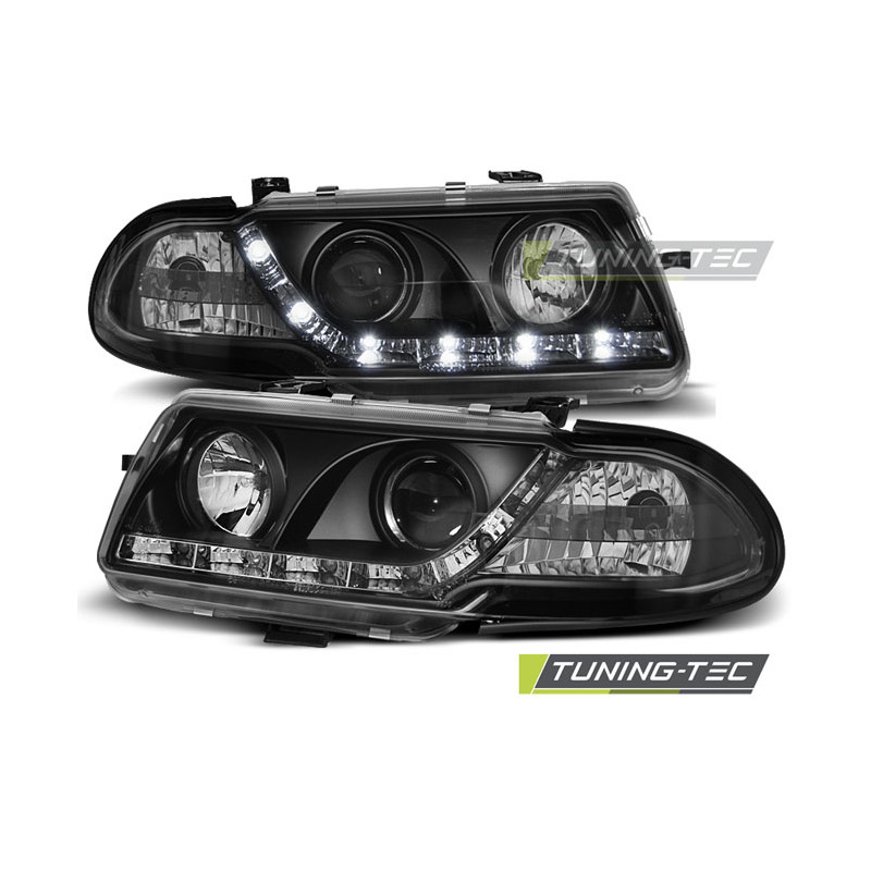 Fari Anteriori con Luci Diurne Luci Diurne Nero per Opel Astra F 09/1991-08/1994 (Cod. TT-LPOP60)