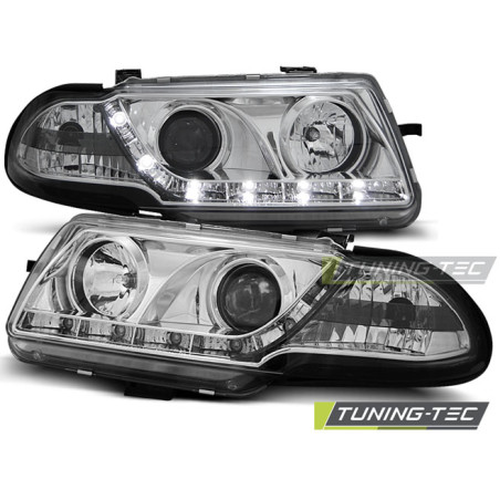 Fari Anteriori con Luci Diurne Luci Diurne Cromato per Opel Astra F 09/1991-08/1994 (Cod. TT-LPOP59)