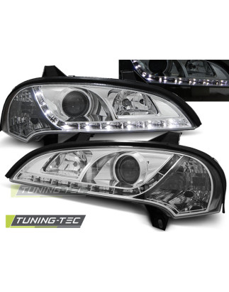Fari Anteriori con Luci Diurne Luci Diurne Cromato per Opel Tigra 09/1994-12/2000 (Cod. TT-LPOP57)