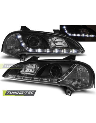 Fari Anteriori con Luci Diurne Luci Diurne Nero per Opel Tigra 09/1994-12/2000 (Cod. TT-LPOP58)