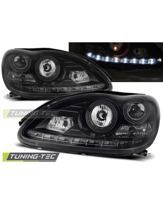 Fari Anteriori Luci Diurne Nero per Mercedes-Benz W220 S-klasa 09/1998-05/2005 (Cod. TT-LPME52)