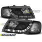 Fari Anteriori Luci Diurne Nero per Audi A3 8L 08/1996-08/2000 (Cod. TT-LPAU28)