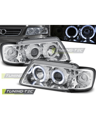 Fari Anteriori Angel Eyes per Audi A3 8L 08/1996-08/2000 (Cod. TT-LPAU06)