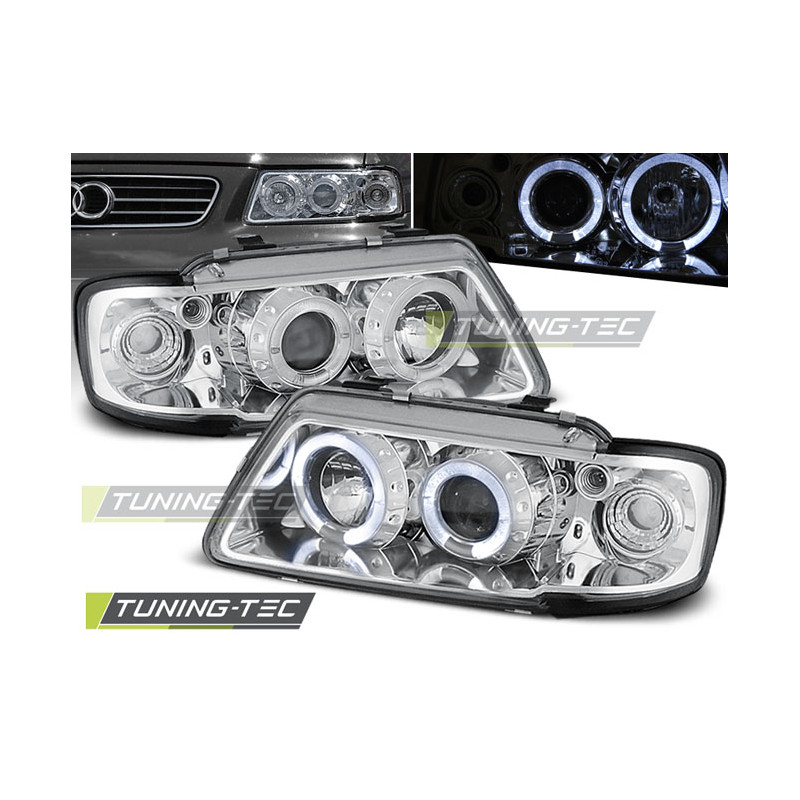 Fari Anteriori Angel Eyes per Audi A3 8L 08/1996-08/2000 (Cod. TT-LPAU06)