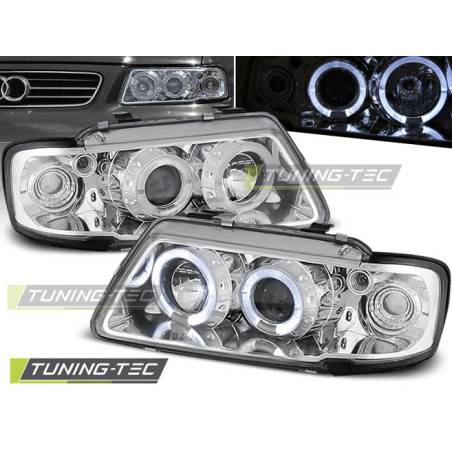 Fari Anteriori Angel Eyes per Audi A3 8L 08/1996-08/2000 (Cod. TT-LPAU06)