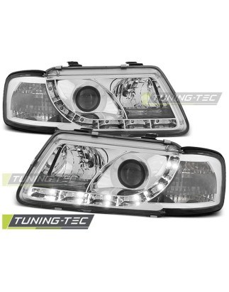 Fari Anteriori Luci Diurne Cromato per Audi A3 8L 08/1996-08/2000 (Cod. TT-LPAU27)