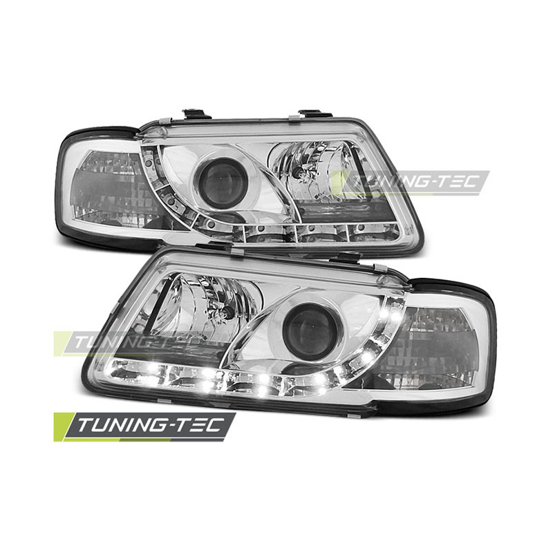Fari Anteriori Luci Diurne Cromato per Audi A3 8L 08/1996-08/2000 (Cod. TT-LPAU27)