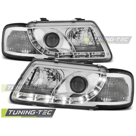 Fari Anteriori Luci Diurne Cromato per Audi A3 8L 08/1996-08/2000 (Cod. TT-LPAU27)