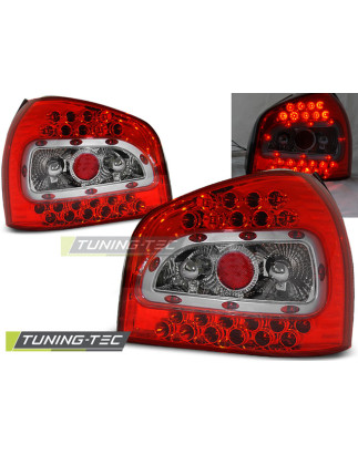 Fanali Posteriori LED Rosso/bianco per Audi A3 08/1996-08/2000 (Cod. TT-LDAU18)