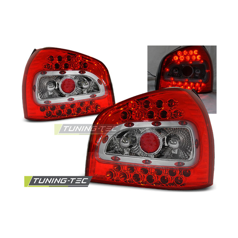 Fanali Posteriori LED Rosso/bianco per Audi A3 08/1996-08/2000 (Cod. TT-LDAU18)