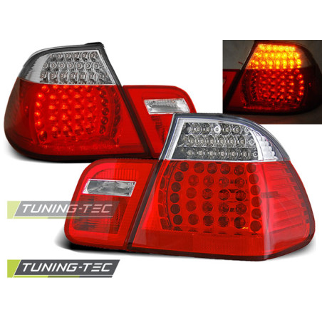 Fanali Posteriori LED Rosso/bianco per BMW E46 05/1998-08/2001 (Cod. TT-LDBM07)