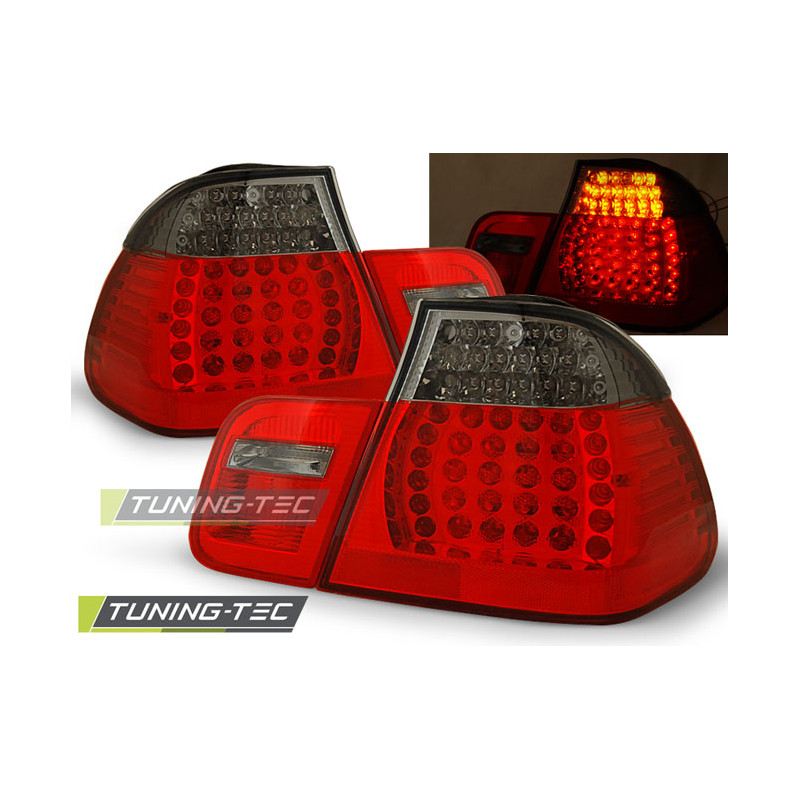 Fanali Posteriori LED Rosso Fumé per BMW E46 05/1998-08/2001 (Cod. TT-LDBM41)