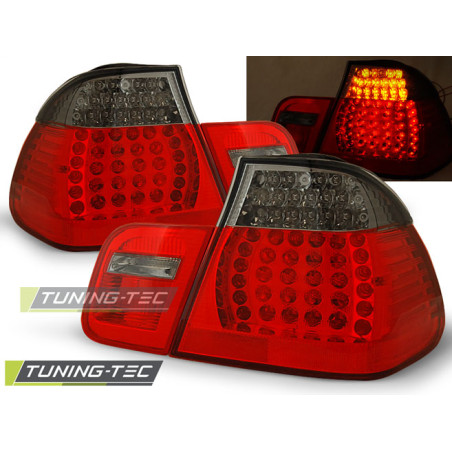 Fanali Posteriori LED Rosso Fumé per BMW E46 05/1998-08/2001 (Cod. TT-LDBM41)