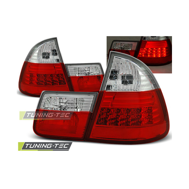 Fanali Posteriori LED Rosso/bianco per BMW E46 1999-2005 (Cod. TT-LDBM28)