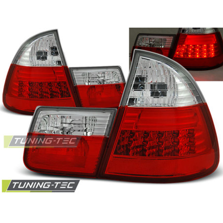 Fanali Posteriori LED Rosso/bianco per BMW E46 1999-2005 (Cod. TT-LDBM28)