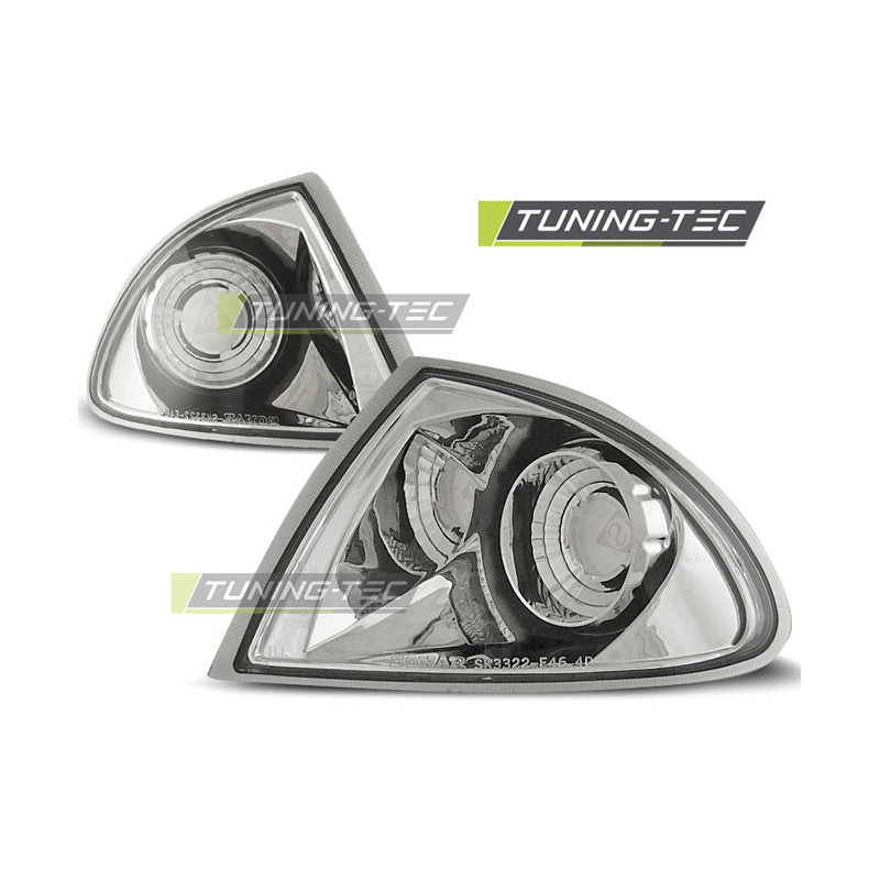Indicatori Anteriori Cromato per BMW E46 05/1998-08/2001 (Cod. TT-KPBM11)