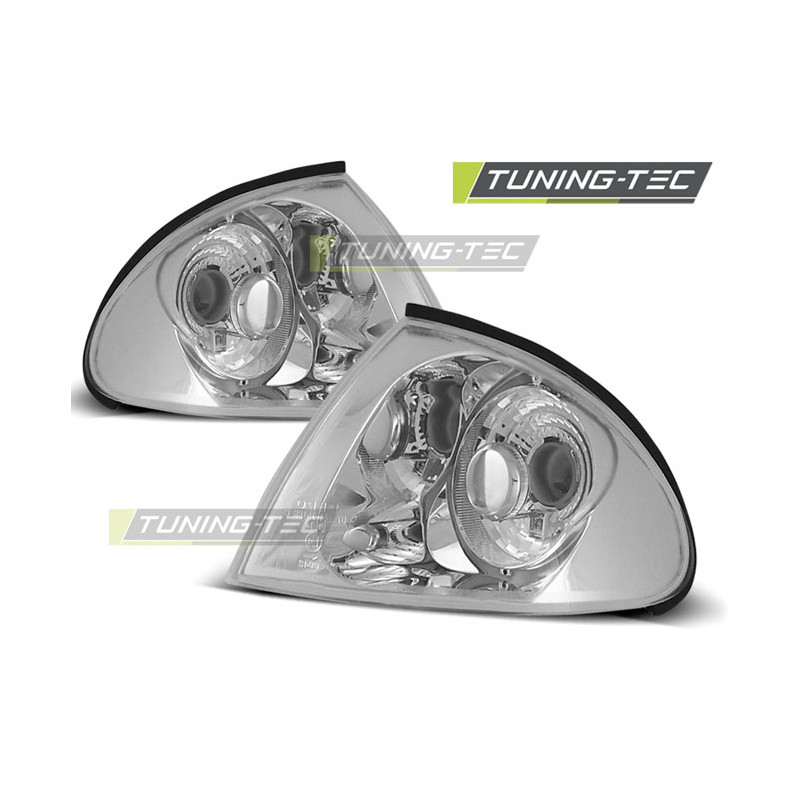 Indicatori Anteriori Cromato per BMW E46 05/1998-08/2001 (Cod. TT-KPBM13)