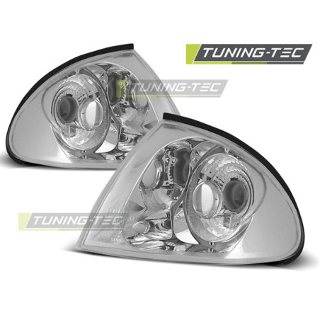 Indicatori Anteriori Cromato per BMW E46 05/1998-08/2001 (Cod. TT-KPBM13)