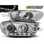 Fari Anteriori Luci Diurne Cromato per Volkswagen Scirocco 2008-04/2014 (Cod. TT-LPVWA9)
