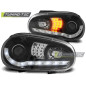 Fari Anteriori Luci Diurne Nero per Volkswagen Golf 4 09/1997-09/2003 (Cod. TT-LPVWB2)