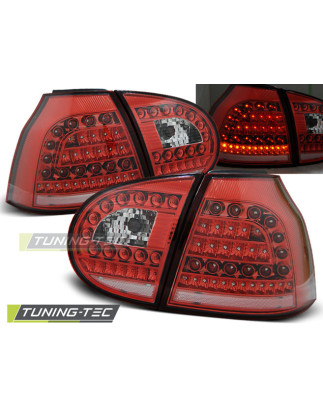 Fanali Posteriori LED Rosso/bianco per Volkswagen Golf 5 10/2003-2009 (Cod. TT-LDVW69)