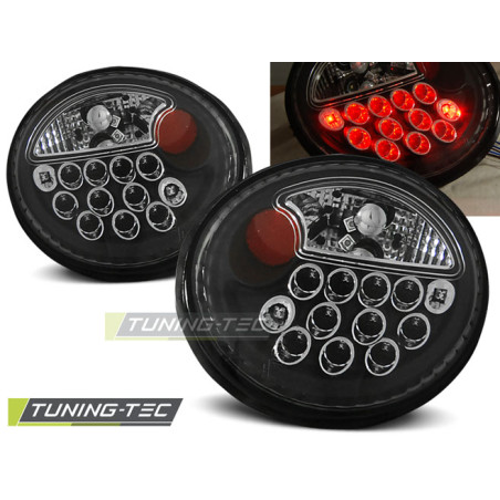 Fanali Posteriori LED Nero per Volkswagen New Beetle 10/1998-05/2005 (Cod. TT-LDVW39)