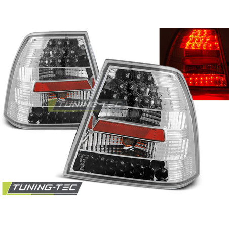 Fanali Posteriori LED Cromato per Volkswagen Bora 09/1998-07/2005 (Cod. TT-LDVW61)