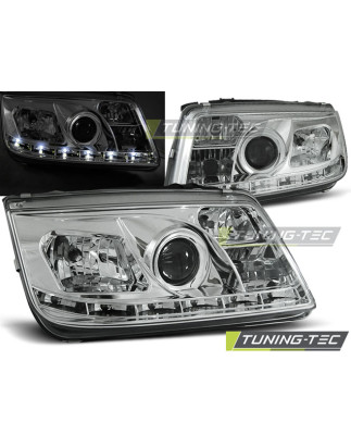 Fari Anteriori Luci Diurne Cromato per Volkswagen Bora 09/1998-05/2005 (Cod. TT-LPVWA1)