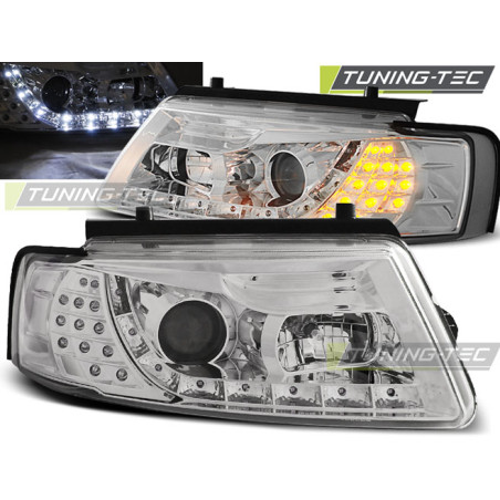 Fari Anteriori Luci Diurne Cromato per Volkswagen Passat B5 11/1996-08/2000 (Cod. TT-LPVWB3)
