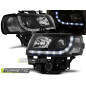 Fari Anteriori Luci Diurne Nero per Volkswagen T4 Bus 08/1996-03/2003 (Cod. TT-LPVWB6)