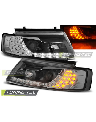 Fari Anteriori Luci Diurne Nero per Volkswagen Passat B5 11/1996-08/2000 (Cod. TT-LPVWB4)
