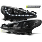 Fari Anteriori con Luci Diurne Luci Diurne Nero per Peugeot 207 05/2006-06/2012 (Cod. TT-LPPE23)