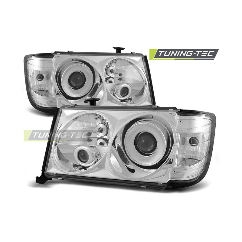 Fari Anteriori Cromato per Mercedes-Benz W124 01/1985-04/1993 (Cod. TT-LPME02)