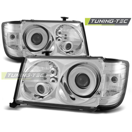 Fari Anteriori Cromato per Mercedes-Benz W124 01/1985-04/1993 (Cod. TT-LPME02)