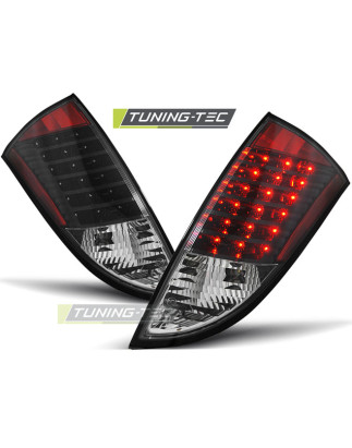 Fanali Posteriori LED LED Nero per Ford Focus 1 Hb 1998-2004 (Cod. TT-LDFO22)