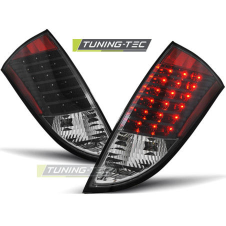Fanali Posteriori LED LED Nero per Ford Focus 1 Hb 1998-2004 (Cod. TT-LDFO22)