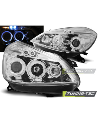 Fari Anteriori Angel Eyes per Renault Clio 3 2005-2009 (Cod. TT-LPRE27)