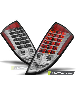 Fanali Posteriori LED LED Cromato per Ford Focus 1 Hb 1998-2004 (Cod. TT-LDFO21)