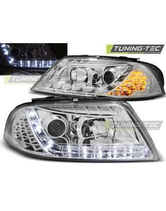 Fari Anteriori Luci Diurne Cromato per Volkswagen Passat 3BG B5 Fl 09/2000-03/2005 (Cod. TT-LPVWC7)